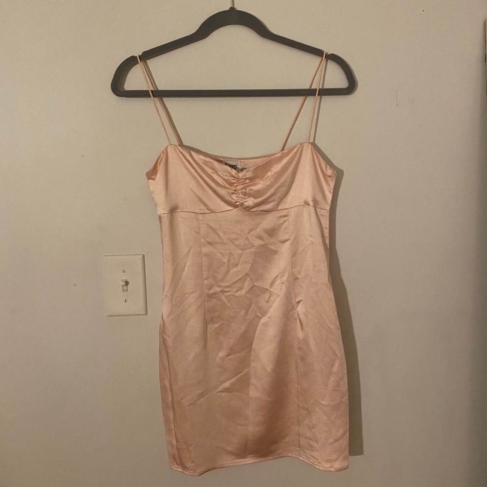 Princess polly light pink silk dress